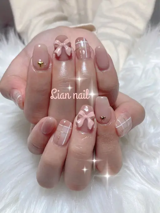 チェックネイル♡