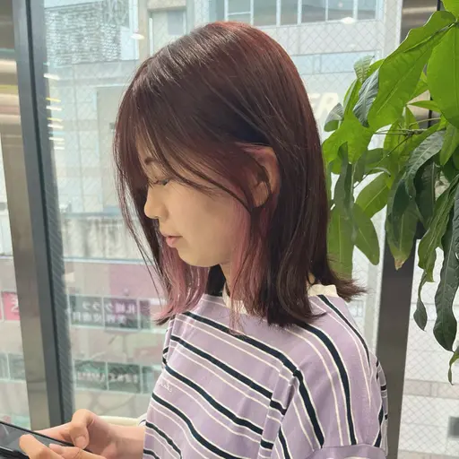 🌈1月26日〜2月23日限定クーポン🌈 期待に応えます 顔周り前髪メンテナンスカット✂️+透明感抜群ワンカラー♡