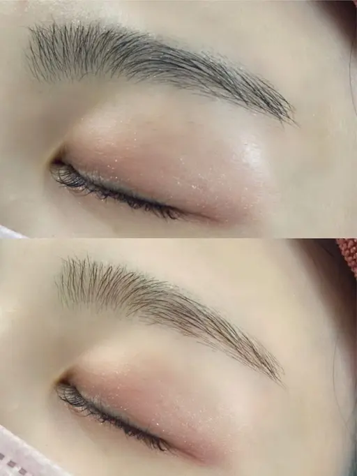 一気に垢抜け 眉毛脱色✨