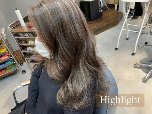 🍭ダブルカラー(メッシュブリーチ+オンカラー)＋ブロー