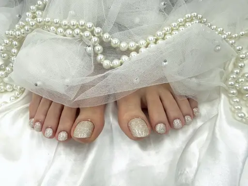 【《Foot》ワンカラー🩵】全200種類の中から1色🧸🎀初回・リピーター様(5週以内)オフ代無料✨