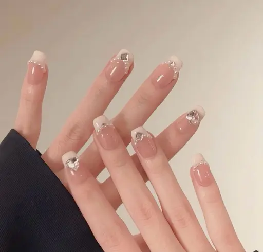 自爪フレンチデザイン10本