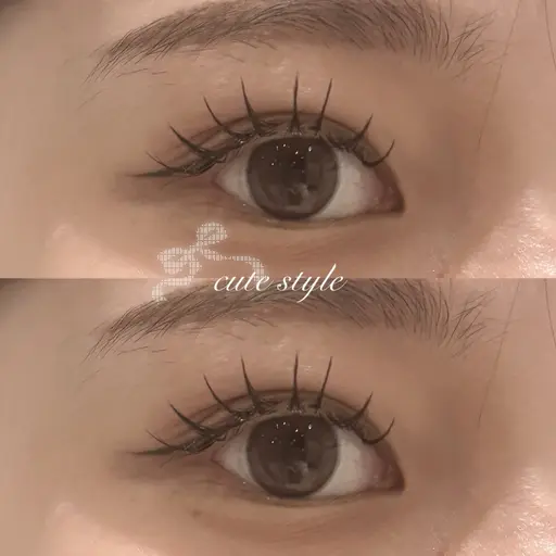 🎀マツエク上下🎀（上120本 下20本）束感コーティング、オフ込み💞