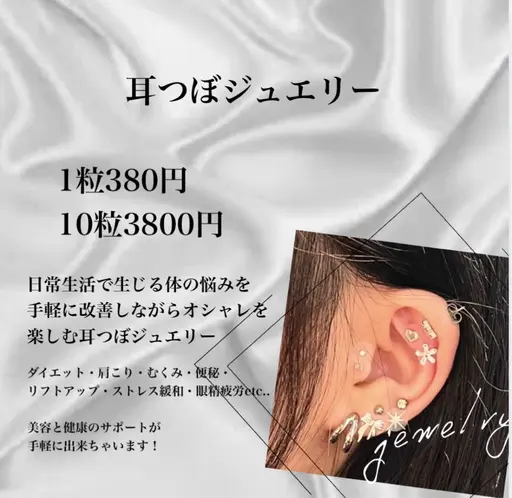 耳つぼジュエリー✧︎*。 10粒(片耳各5粒)