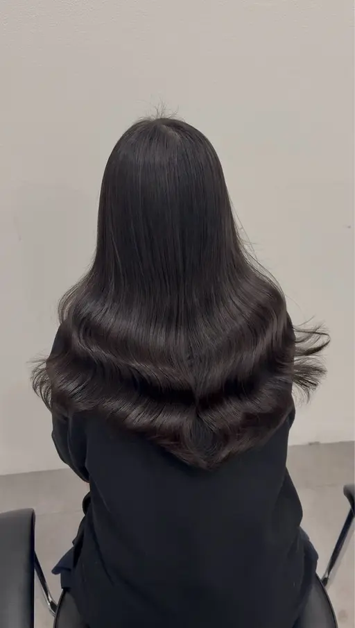 🌿【ブリーチなし】艶×透明感カラー+トリートメント