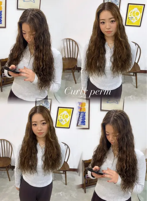 "朝のスタイリングが楽ちん" レディースパーマ