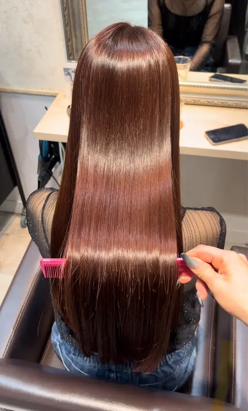 5センチ以上カット✂️➕縮毛矯正💚➕自社開発・髪質改善トリートメント🩵