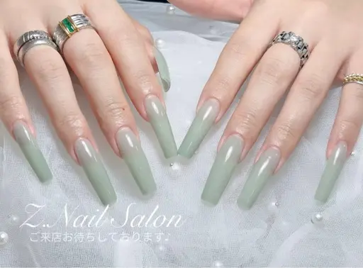 【研修モデル】Handチップ長さだしワンカラー/マグネット🧲/カラグラorラメグラ/フラッシュ★ジェルオフ＋550円