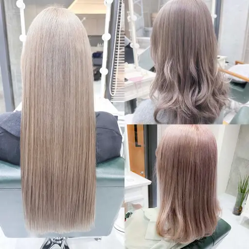 🫧🩵人気No.2🩵🫧ブリーチ+カラー+うる艶トリートメント