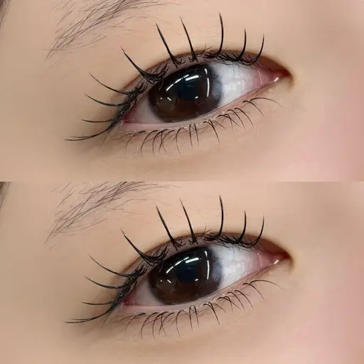 《上下エクステ》LEDフラットラッシュ100本+下まつげ30本✨¥9000