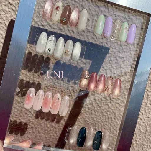 《人気!３月限定価格🌸》季節のLUNIデザイン♡/オフ込み/カラー/パーツ変更できます【写真下段menu】