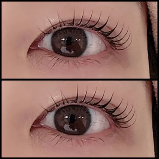 リピーター様✨束感まつ毛パーマ(上)沢山のロッドからその月のお好みを選定します😻[西船橋/マツパ]