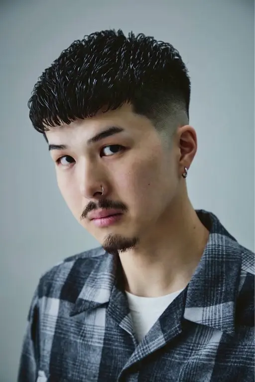 カット【フェード可】+アイロンパーマ