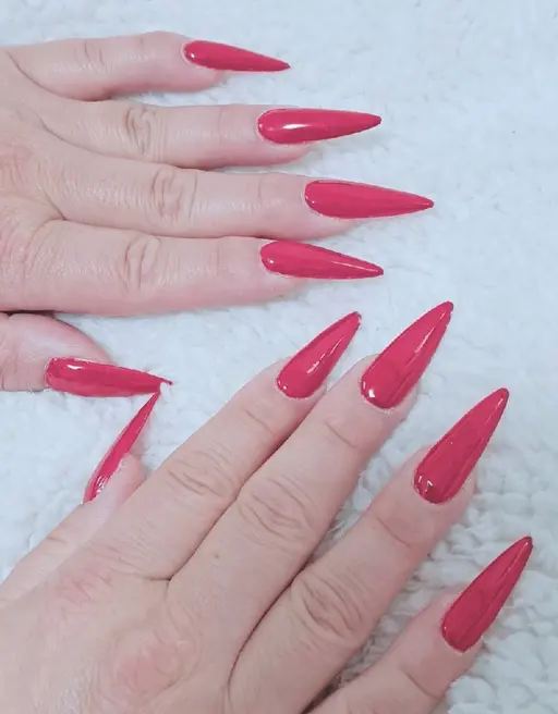 【新規導入モデル】10本チップ長さだし ワンカラー・ラメグラネイル (スカオフあり)¥7,800~現金のみ