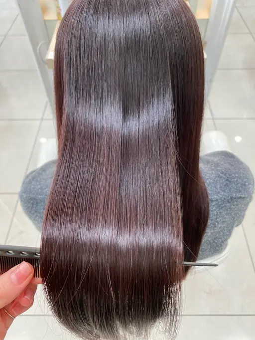 🌷髪質改善縮毛矯正(根本)+4ステップトリートメント(カット+3000 全体矯正+3000)