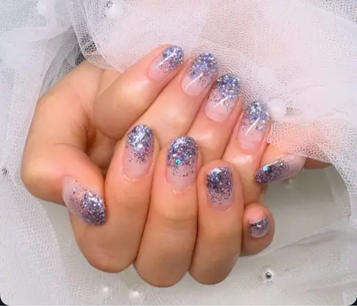 ワンカラー　ラメグラデーション