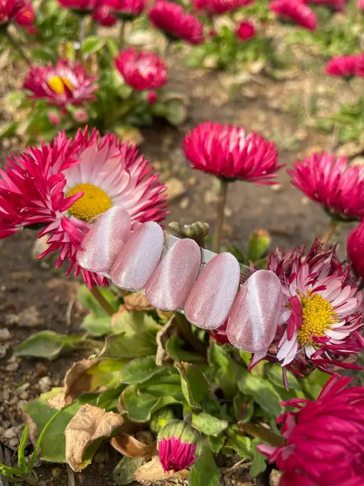 【オフなし✨】シンプルHANDマグネットネイル🧲🩵