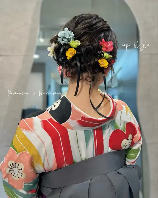 【🌸卒業式🌸】　袴着付け👘 + ヘアセット🎀　　　　　　⚠️予約リクエストのみ