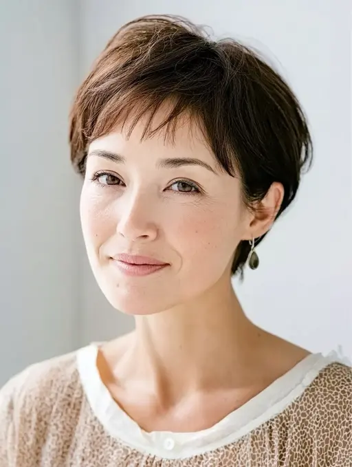 大人女性　トップにボリュームが欲しい方限定　ショート