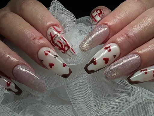 バレンタイン限定メニュー✩.*˚デザイン持ち込み可/パーツ5個無料/オフ込み