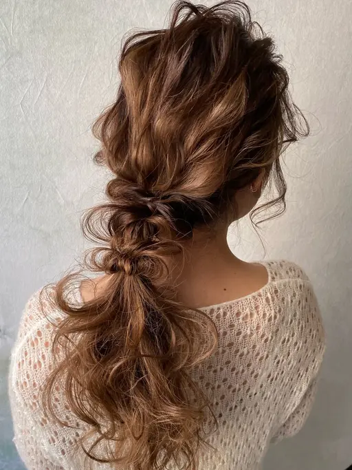 大人可愛いヘアセット⭐️結婚式や2次会、パーティーに🎉