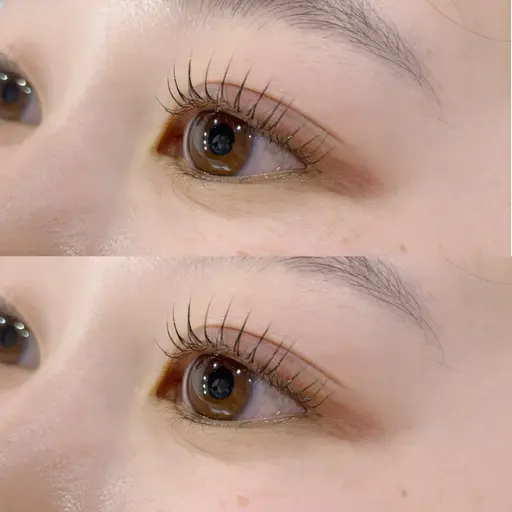 まつげパーマ💙束感まつ毛・コーティング付き