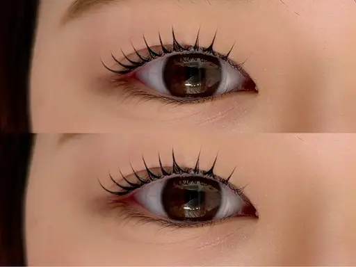 似合わせまつ毛パーマ👀🩵ྀི束感仕上げ♪