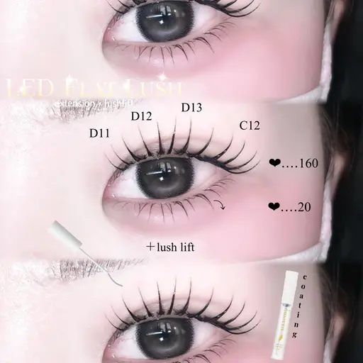 【‪- ̗̀ 4️⃣  ̖́-月限定❤️🪽】LED上下エクステ付け放題/アイシャンプー込み/オフ無し（29歳以下限定）