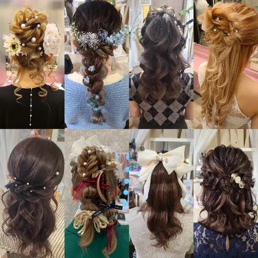 06時～07時　ヘアセット💛