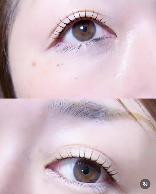 🦋まつ毛パーマ/仕上げコーティング付き