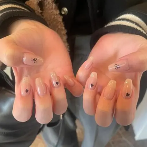 限定/オフなし🧡60分ジェル🧡シンプル持ち込みデザインやり放題🧡韓国ネイル/ワンホンネイル/Y2K/ギャル