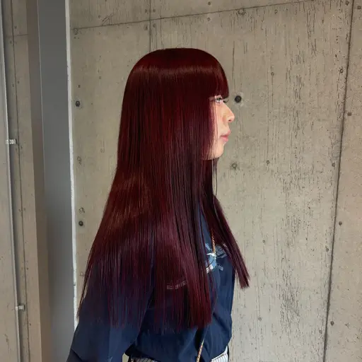 🎀 ✨透明感UPブリーチなしダブルカラー✨🎀ダブルカラー＋2stepトリートメント#Red#オリーブ#ベージュ