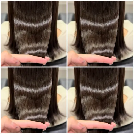 ワンカラー➕✨️Aujua4stepトリートメント✨️➕超音波アイロン【艶髪/髪質改善トリートメント/ロング料金なし】