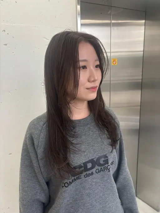 🧴顔周りレイヤーカット+ツヤカラー+補修トリートメント+シャンプーブロー🧴