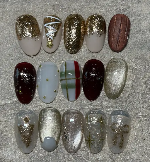 クリスマス🤶限定デザイン2、ソフトジェルオフ込み