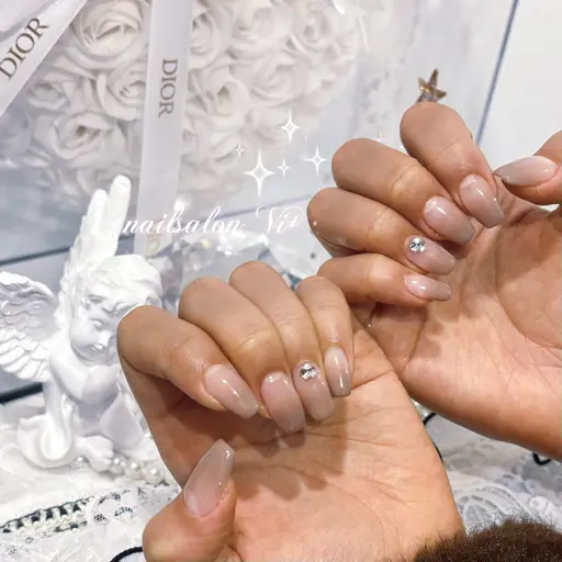 【平日限定17時迄⭐️】パーツ付き10本長さ出しチップスカルプ💫ワンカラー/グラデーションコース