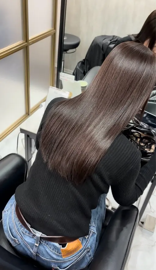 【髪質改善酸性ストレート✨】ダメージレス縮毛矯正+極上トリートメント🫧