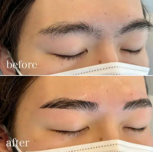 初回№1人気 メンズ「美眉アイブロウ」眉毛をしっかり整えたい方はこちらを✨気軽に仕事終わりも可能　5500円→3500円