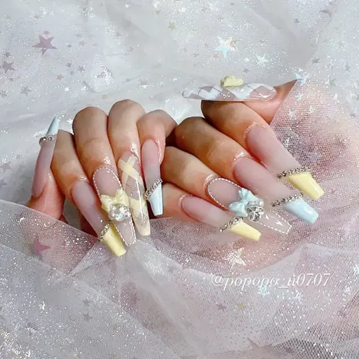 【オフなし】アクリルスカルプやり放題＋ストーン＆パーツ付け放題