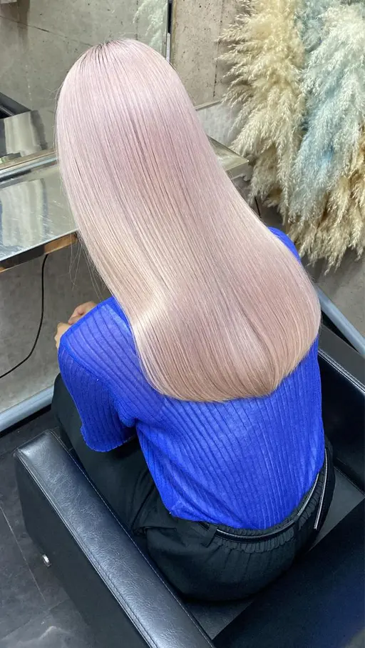 【ダブルカラー】ケアブリーチ + カラー + 水素トリートメント