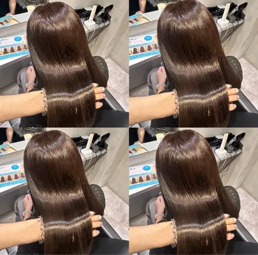 🔹プチ髪質改善🔹ケアカラー《前処理付き》 ➕超音波トリートメント【艶髪/美髪/韓国ヘア】