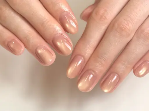 【ハンド】単色/美マグ/艶ツヤコート/gelオフ込み/ グラデ○/持続力と艶が◎の高評価🌟