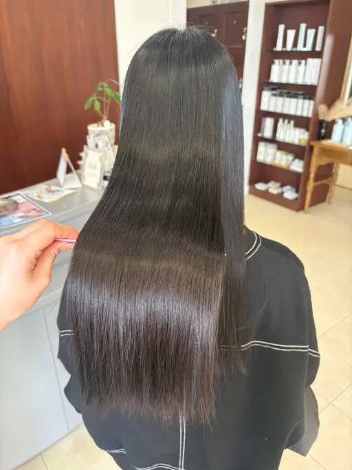 【髪質改善ストレート(縮毛矯正)】艶髪に🌷✨