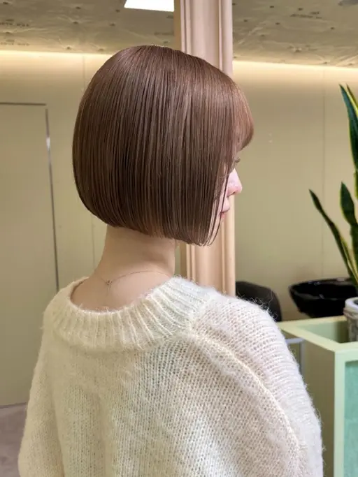 【ボブ】🔵カット+透明感カラー+2stepトリートメント¥7,000🔵