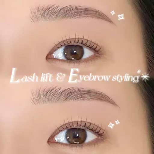 【set menu】まつげパーマ&アイブロウwax🎀 ¥9,800⇨¥7,980《ミニモ限定価格》