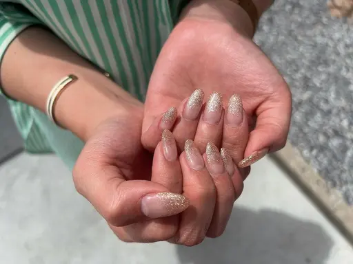 【ハンド】ラメグラデーション