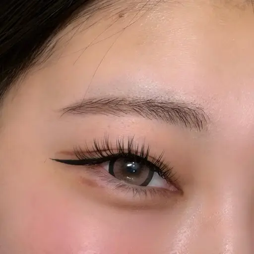 つけまつげ仕上がり👁️✨LEDダブルフラット120束まで🫧(⚠️オフは別料金となります)