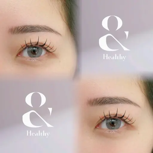 アンドヘルシー☪️（フラットラッシュ100本＋まつ毛パーマ）コーティング仕上げ♡