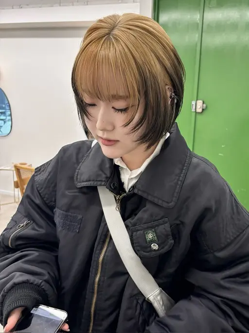 sns用のスタイル撮影モデル［カット+wカラー］