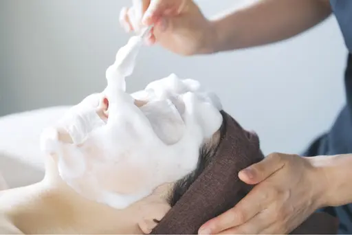 🔶ニキビ肌リセットプログラム体験🔶リアボーテヒト幹細胞培養液炭酸泡パック⭐︎デコルテアロマ付40分コース